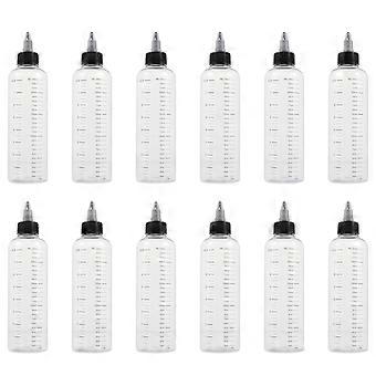 Liquid Bottles Plastic Dispensing Bottles for Home 12Pcs Pack