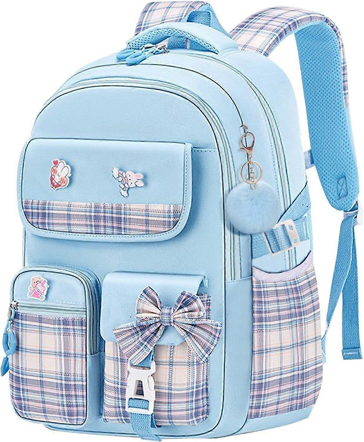 Girls Lightweight School Backpack with Multiple Compartments, for Elementary Students