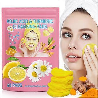 Cleansing Pads 40 Pack for Gentle Exfoliation and Oil Balancing, Travel-Friendly Wipes