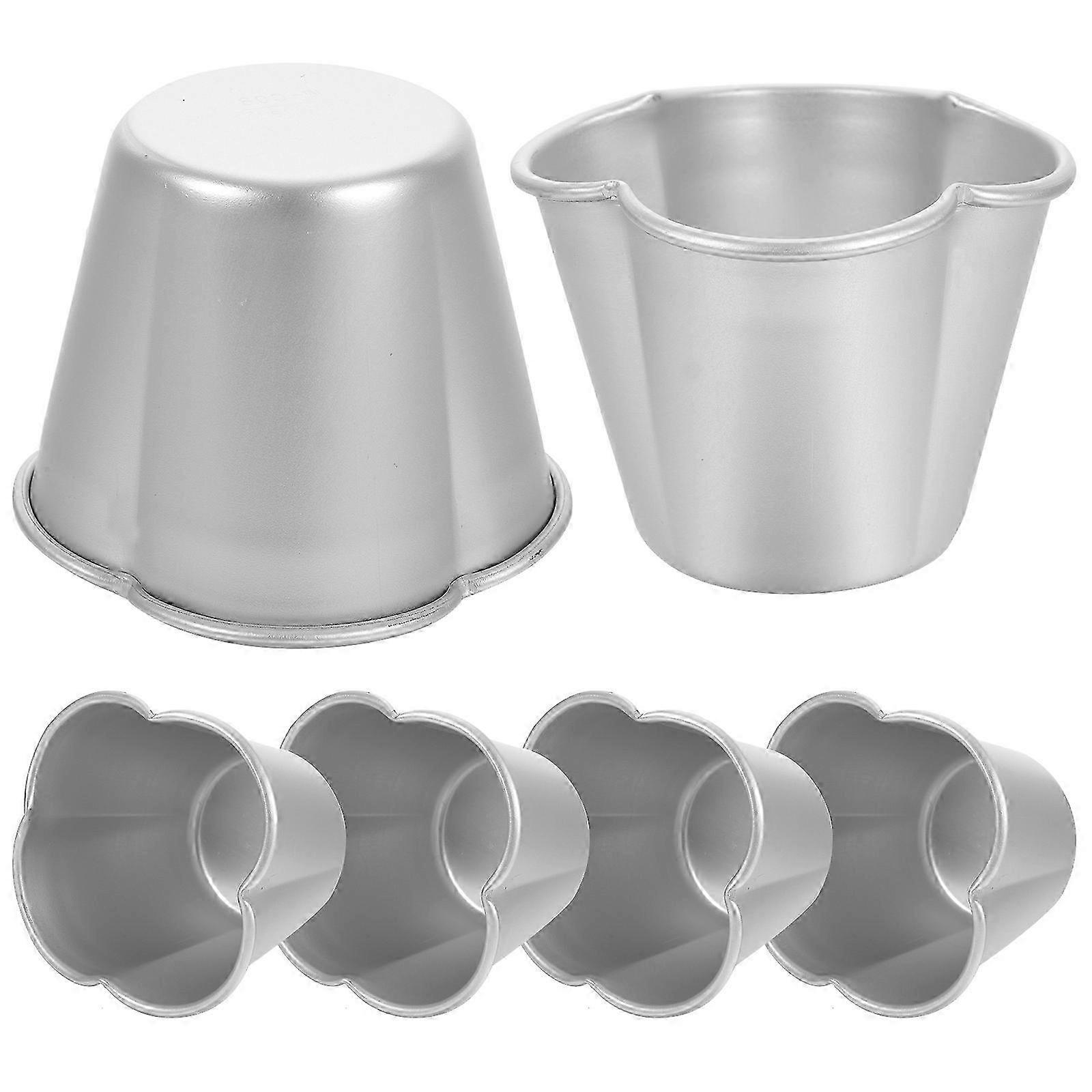 6Pcs Muffin Cake Molds Multi-function Muffin Cups Metal Baking Molds Baking Accessory