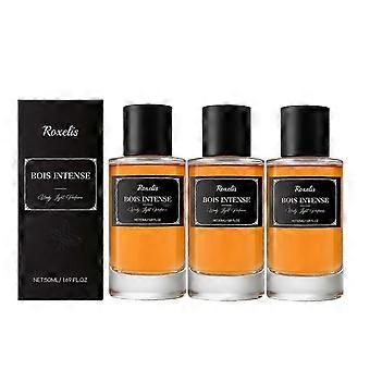 3X Bois Intense Wood Eau de Toilette 50ml Fresh Floral Woody Scent Perfume for Men & Women, Long-Lasting Fragrance