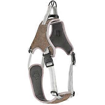 Outdoor Dog Vest Harness Pet Adjustable AntiLost Reflective Vest for Large Medium Dog(Coffee Color XL)