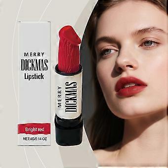 AMZ This Is A Bright Red Christmas Secret Party Lipstick With A Three-Dimensional Color Display, Smooth And Easy To Apply, Versatile, Matte And Conven