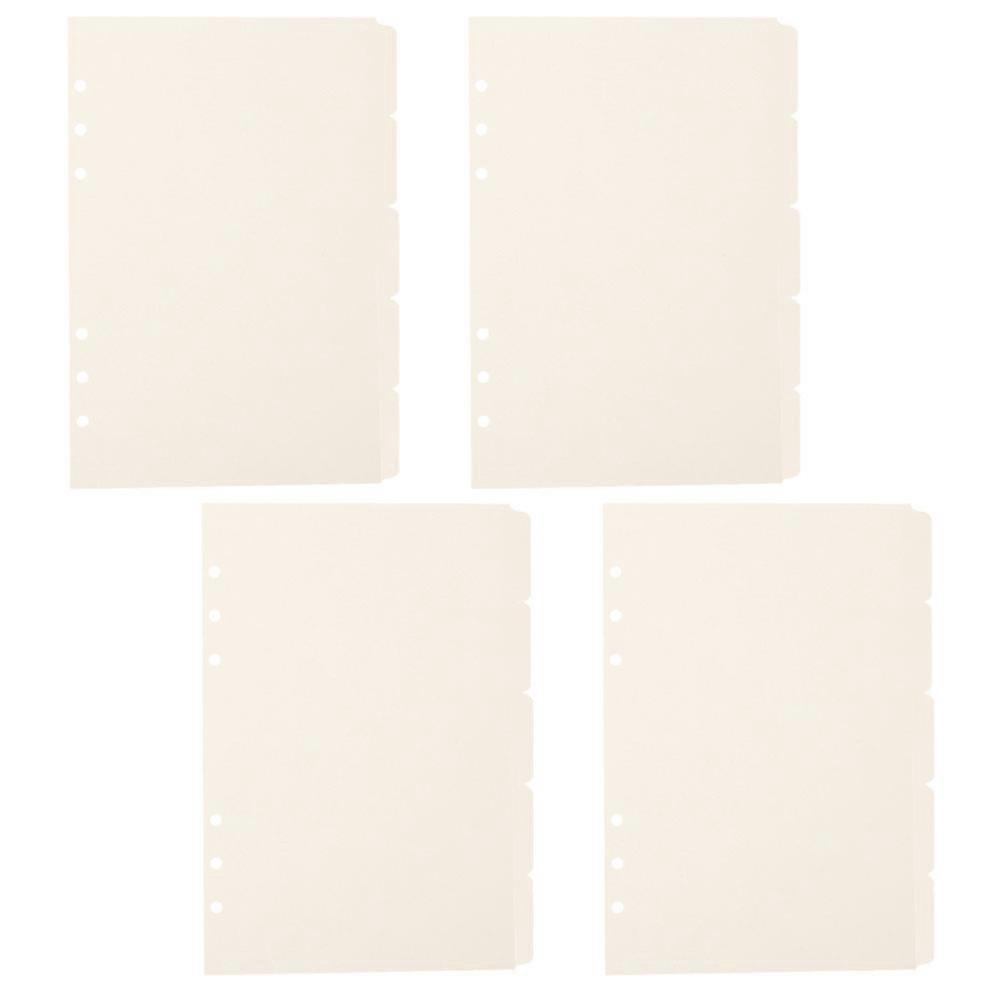 White Binder Dividers Notebook Tabs for Organized Document 20Pcs