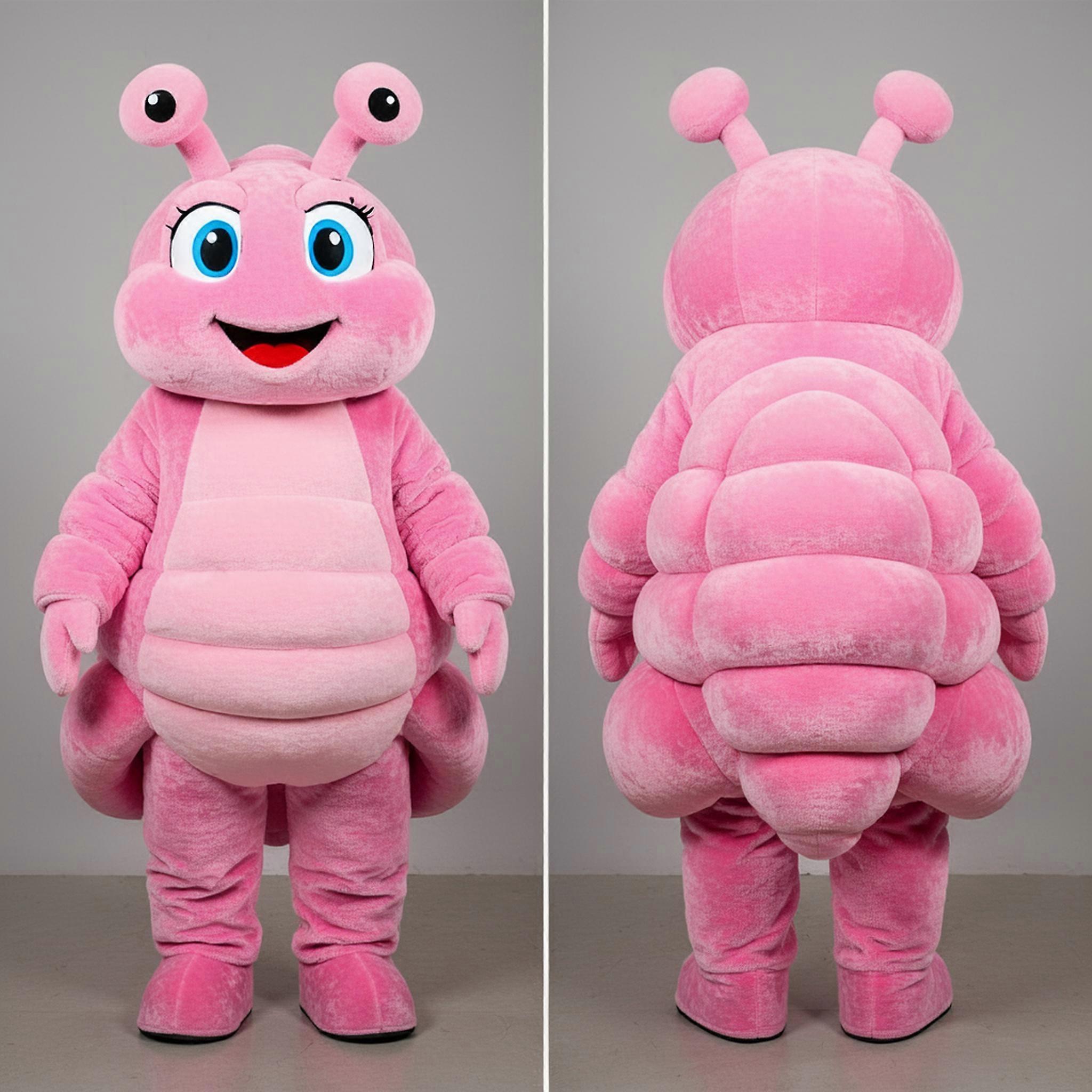 MASTICOT Pink Playful Hermit Crab Mascot