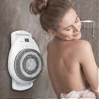 Electric Back Scrubber with 4 Brush Heads, Wall Mounted 360 Rotation, 3 Speed USB Rechargeable Edition 0131