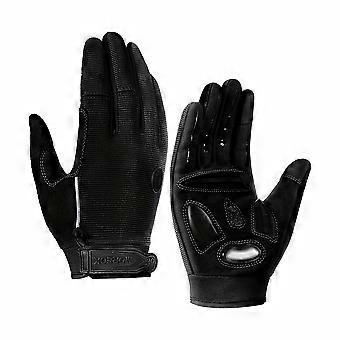 Men's & Women's Road & Mountain Bike Gloves with Touchscreen Function, Reflective Full-Finger Design for Outdoor Cycling