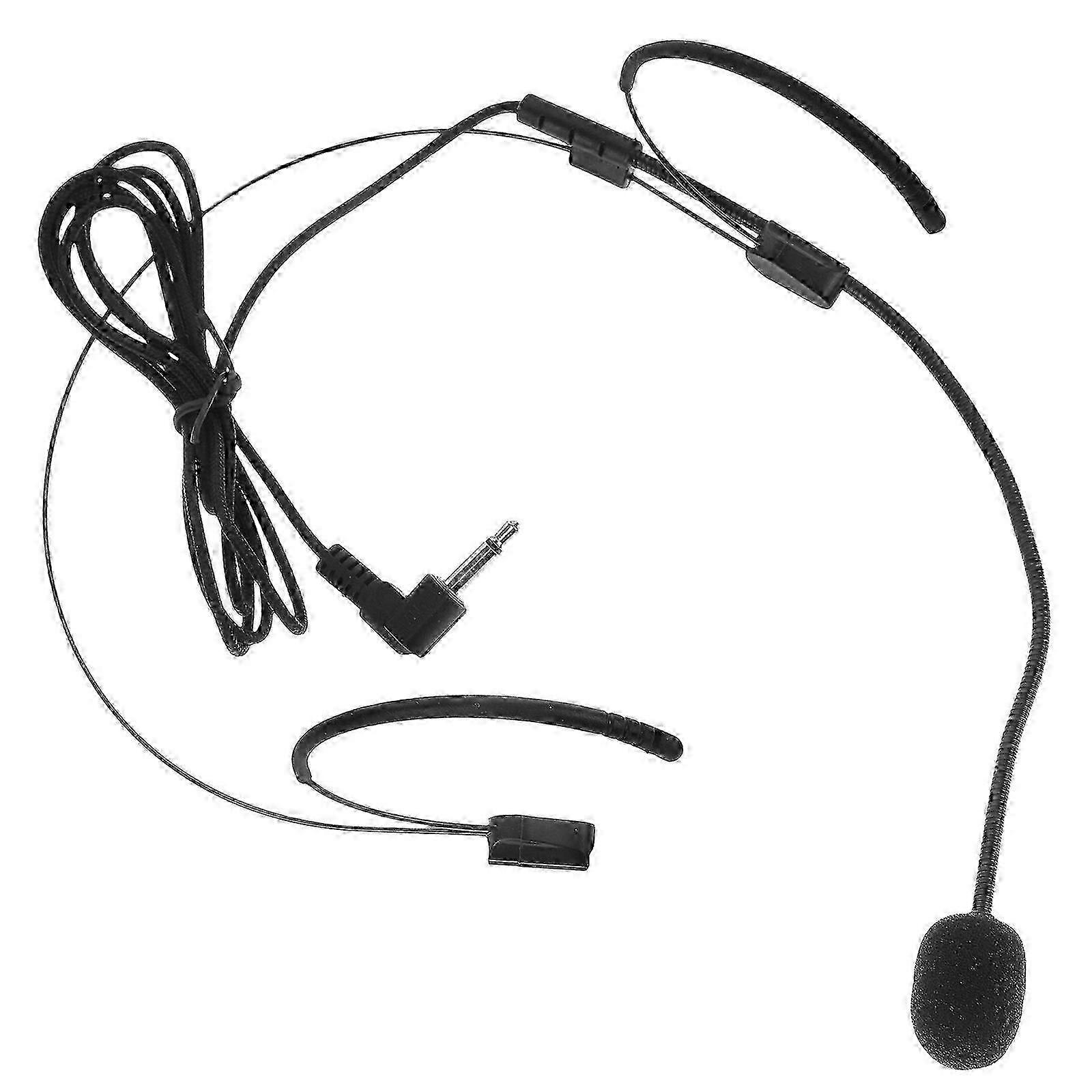 Ergonomic Black Headset Microphone