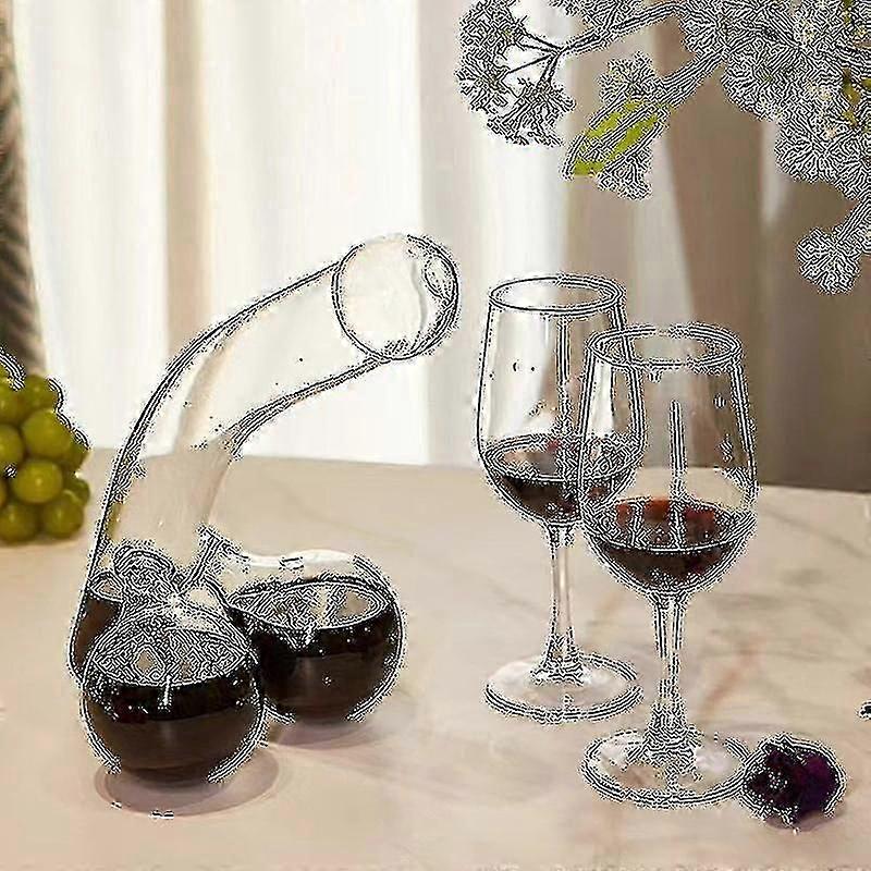 Clear Thick-Edged Cocktail Decanter