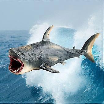 1Pc Simuleret White Shark Model Legetøj Creative Marine Animal Model Legetøj Plastic Stuffed Cotton Shark Toy Oversized Livagtig Shark Model Legetøj til børn C