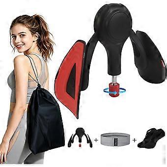 Thigh Trainer for Women 15-75LB Pelvic Floor Exercise Devices Inner Thigh Exerciser with 360° Rotating Cushioned Pads Kegel Exercise Equipment for P