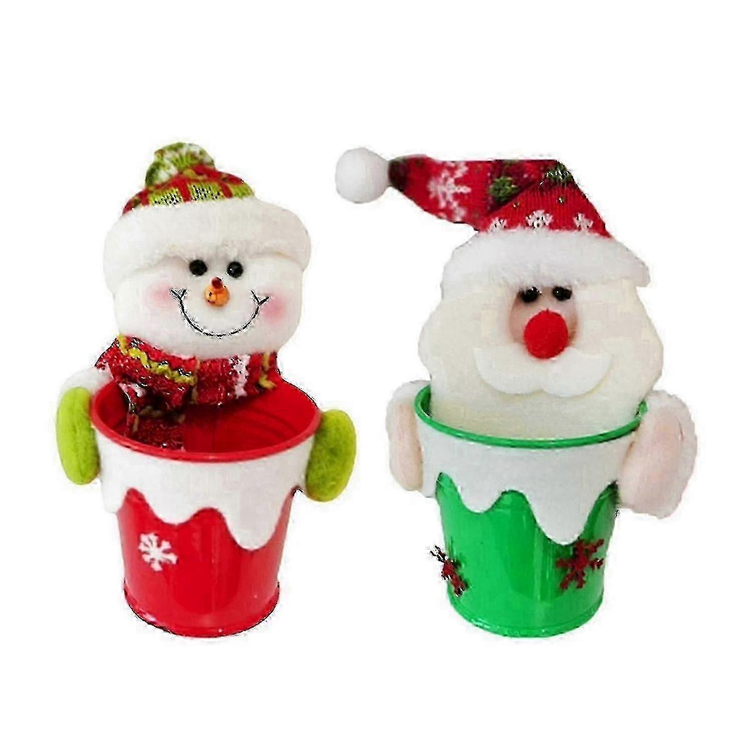 Iron-Base Santa Candy Storage Jar