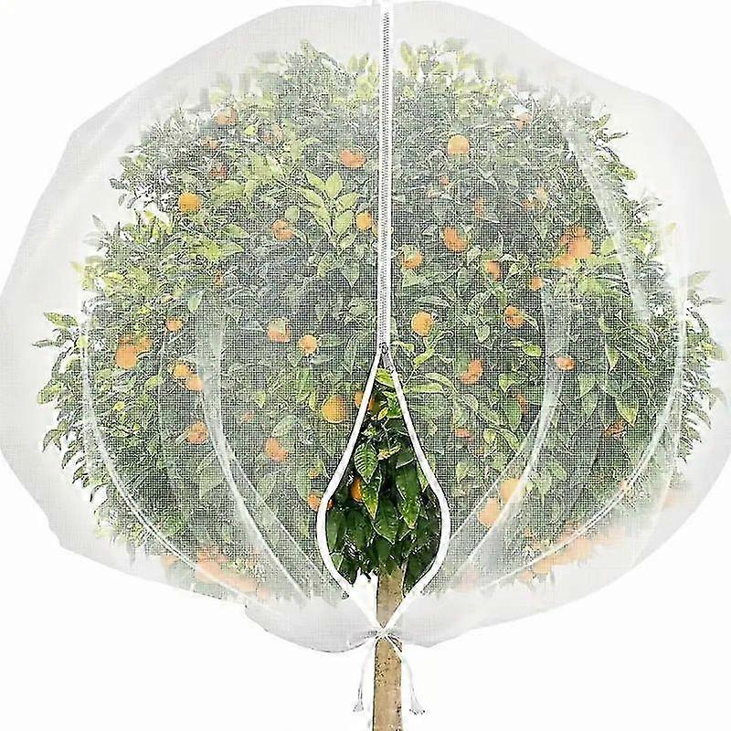 Fine-Mesh Fruit Tree Cover with Easy Zip Access