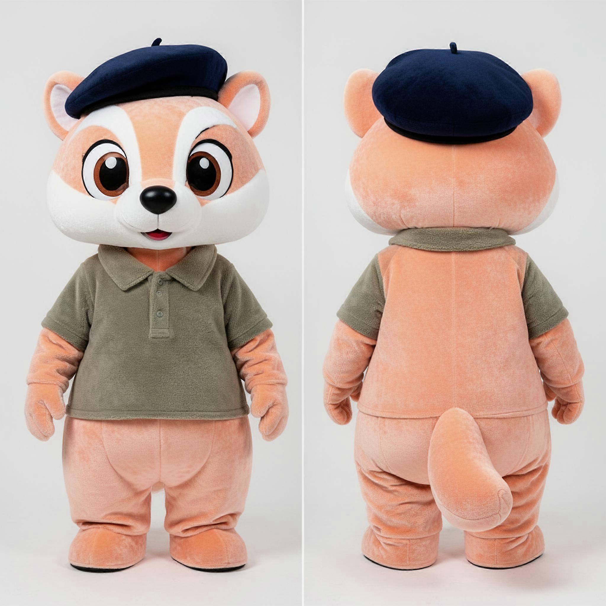 MASTICOT Peach Soft Badger Mascot