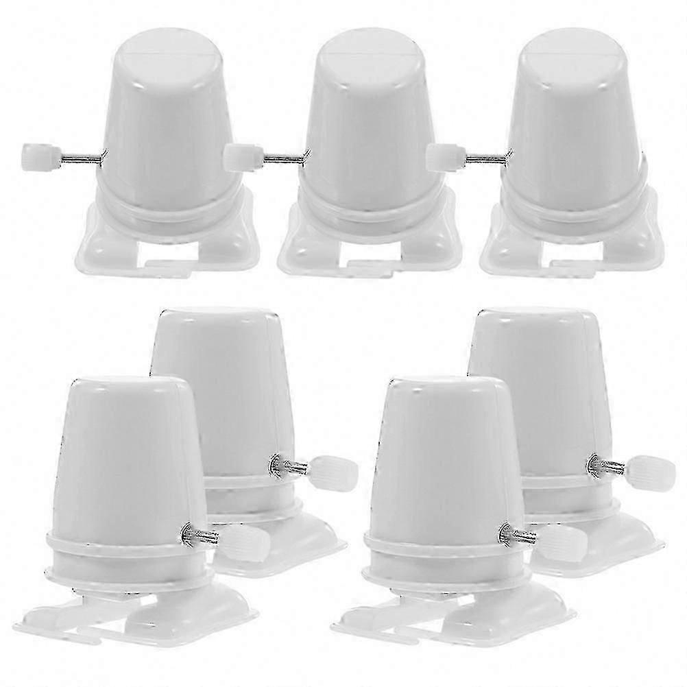7-Piece White Plastic Toy Robot Clockwork Replacement Movements SI