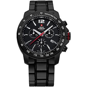 Swiss Military Quartz Analog Man Watch with SM34033.03 Stainless Steel Bracelet