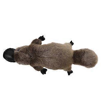 Plush Duckbill Animal Toy, Grey Lifelike Soft Stuffed Doll, Polyester Acrylic Fiber, 31cm Sofa Decor