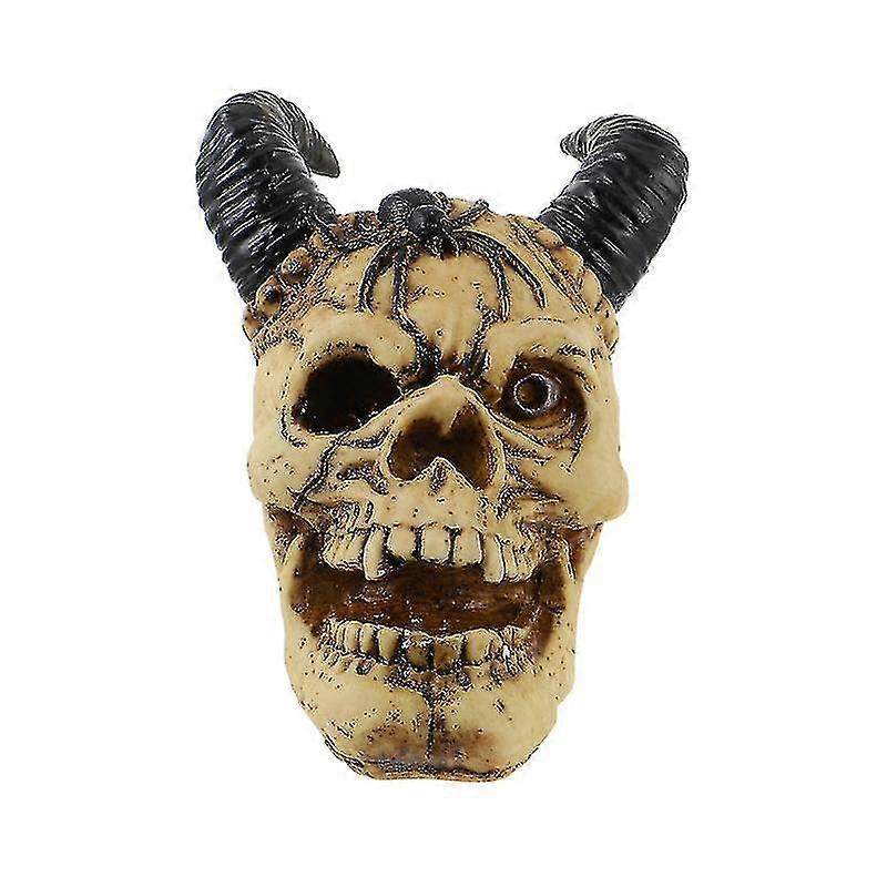 Detailed Resin Skull Tabletop Decor