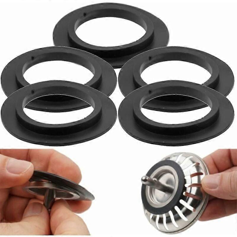 5pcs Rubber Sink Stopper Seals for Kitchen Drain