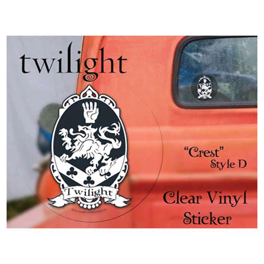 Highly Collectable NECA Twilight Sticker Clear Vinyl Style D - Crest Version