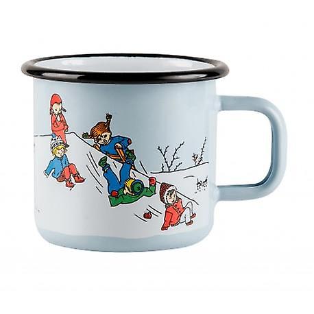 Enamel mug Pippi Longstocking's winter, 3.7 dl from Muurla