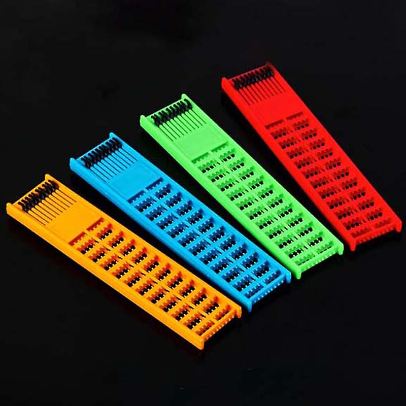 Random 1pc Fishing Rig Board Plastic Double Side Spring Hooks Storage Catch Holder
