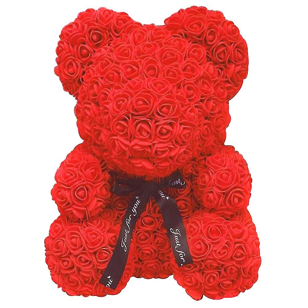 Artificiale Rose Floare Bear jucărie femei Fata de Crăciun Ziua Îndrăgostiților Cadouri Home_y