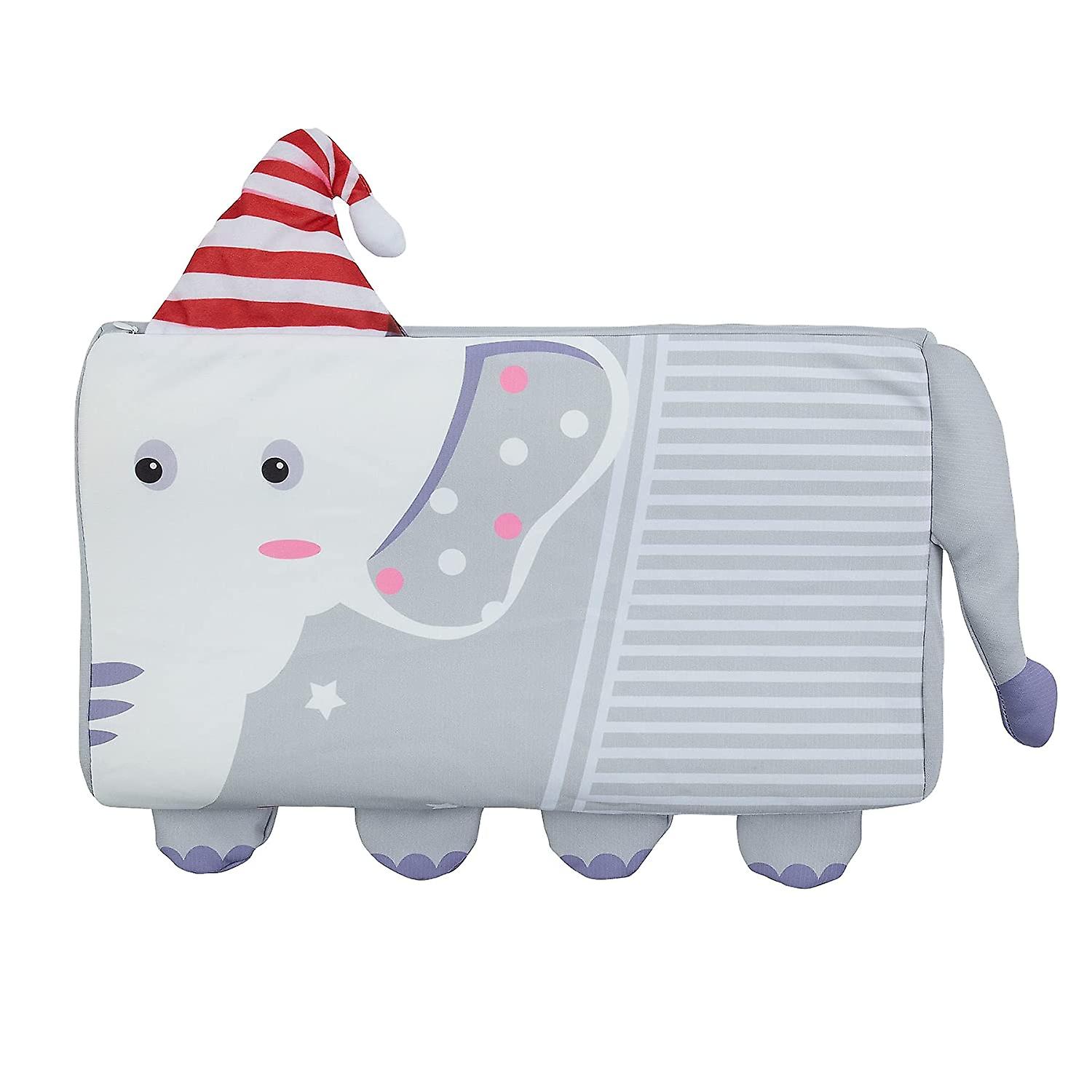 Almofada infantil para dormir, almofadas para crianças para dormir com fronha 10 X 18 polegadas (elefante)