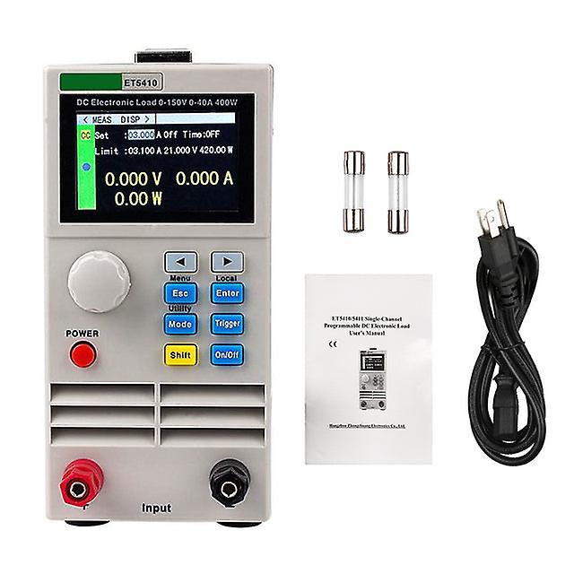 150V 40a 400w Tester di carico elettronico programmabile CC a canale singolo Cc Cr Cp Modalità 2,8 pollici Tft Lcd Screen Battery& Tester LED