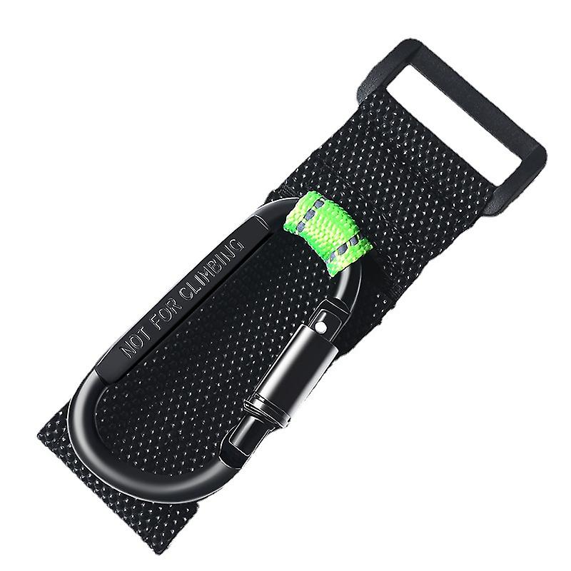 Stroller hooks with non-slip rubber studs for diaper bag - stroller bag holder - stroller carabiners - stroller hooks - pocket carabiners (black)