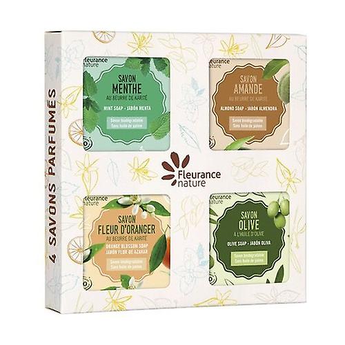 Scented Organic Soaps Box 4 units of 100g