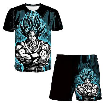 Maglietta Dragon Ball Bambino - 100% Cotone Maniche Corte Con Stampa Goku E Personaggi - Foto 5