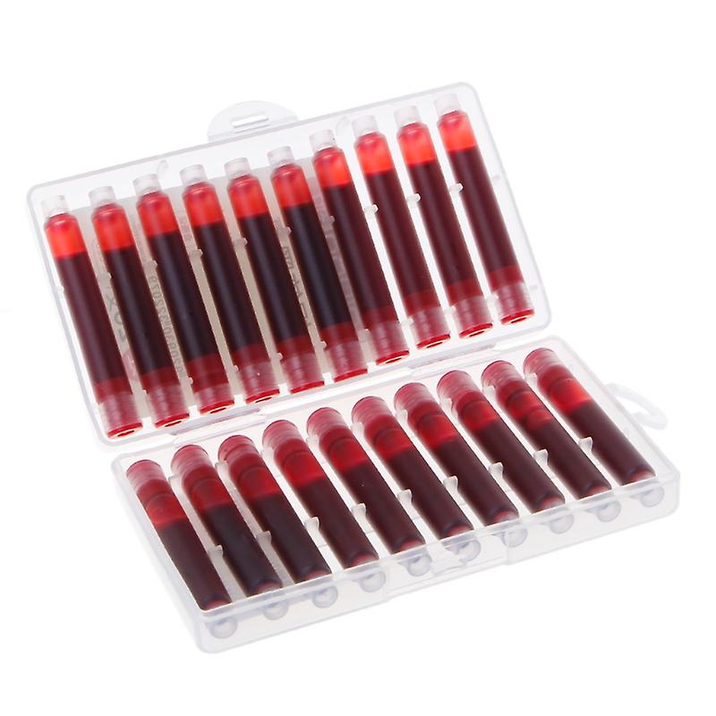 20 Pcs Replaceable Fountain Pen Ink Cartridge Refill Ink Sac Universal Design