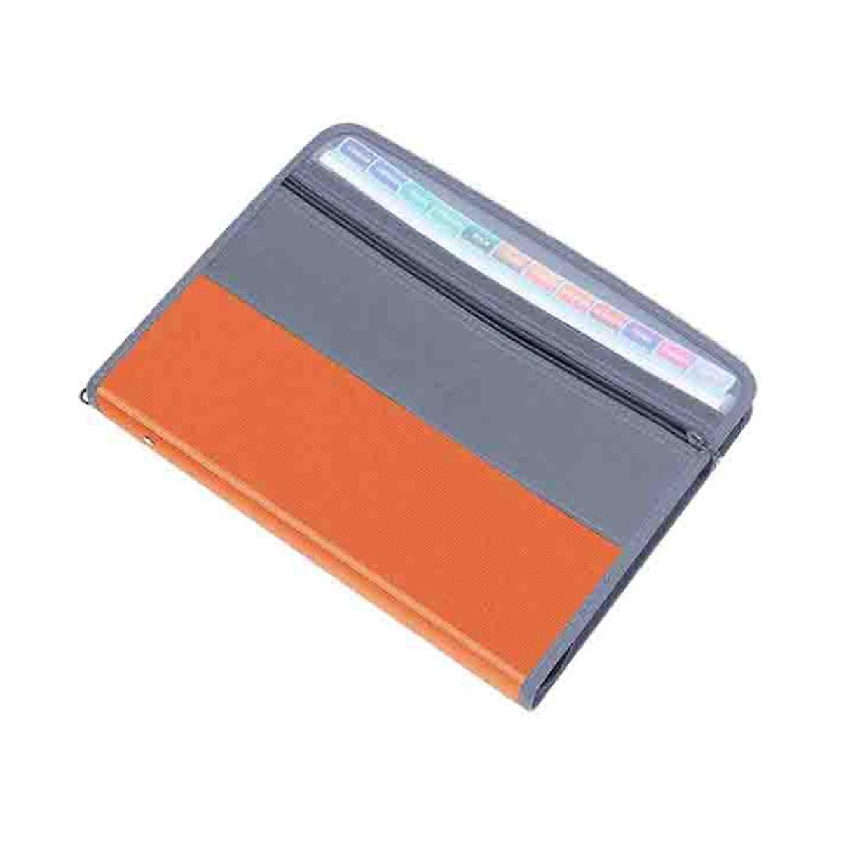 13 Compartments File Folder Organizer, File Box Organizer with Zipper, Fit A4 Paper, Banknote, Docu