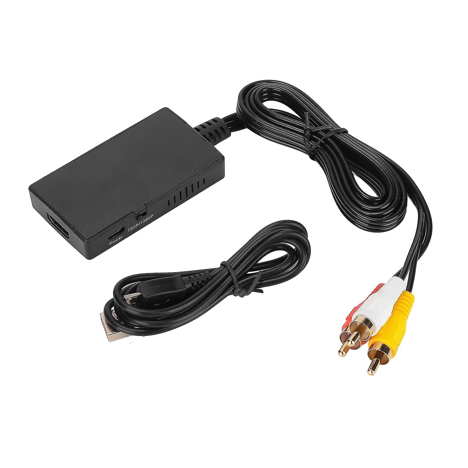 RCA to HDMI Converter - 1080P AV to HDMI Adapter for PS2, PS3, Xbox, DVD, and More