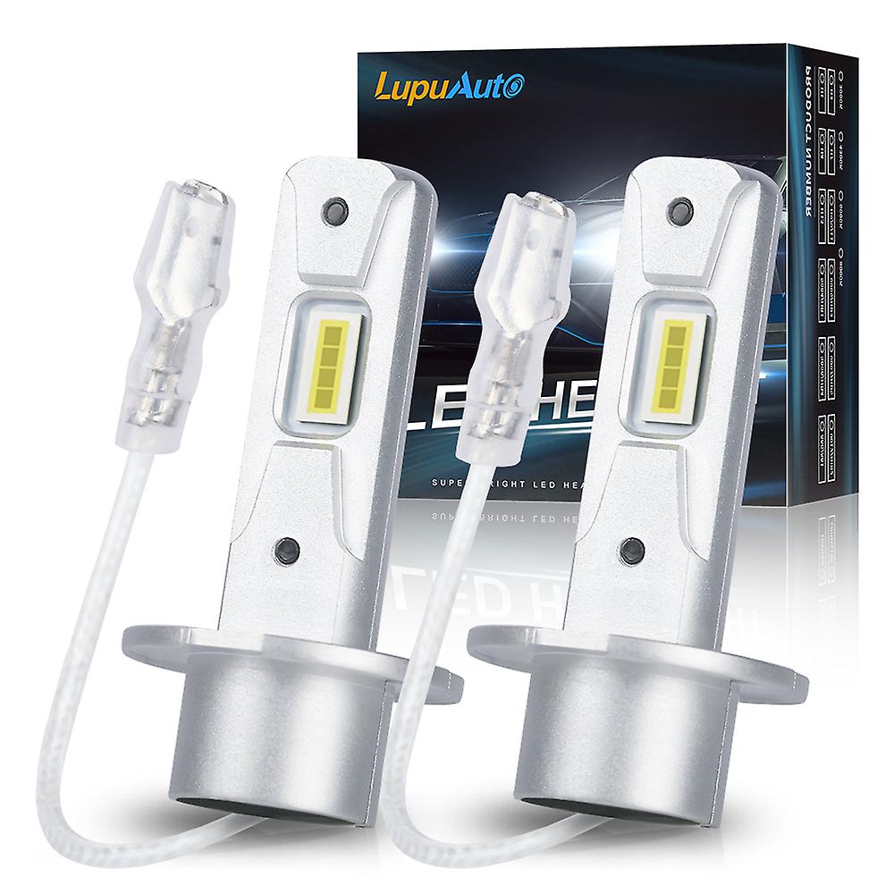 -lupuauto H3 Led Fog Light Bulb Fanless 60w 12000lm Daytime Running Light Led H1 H3 Headlight Car Driving Lamp Super Bright Drl