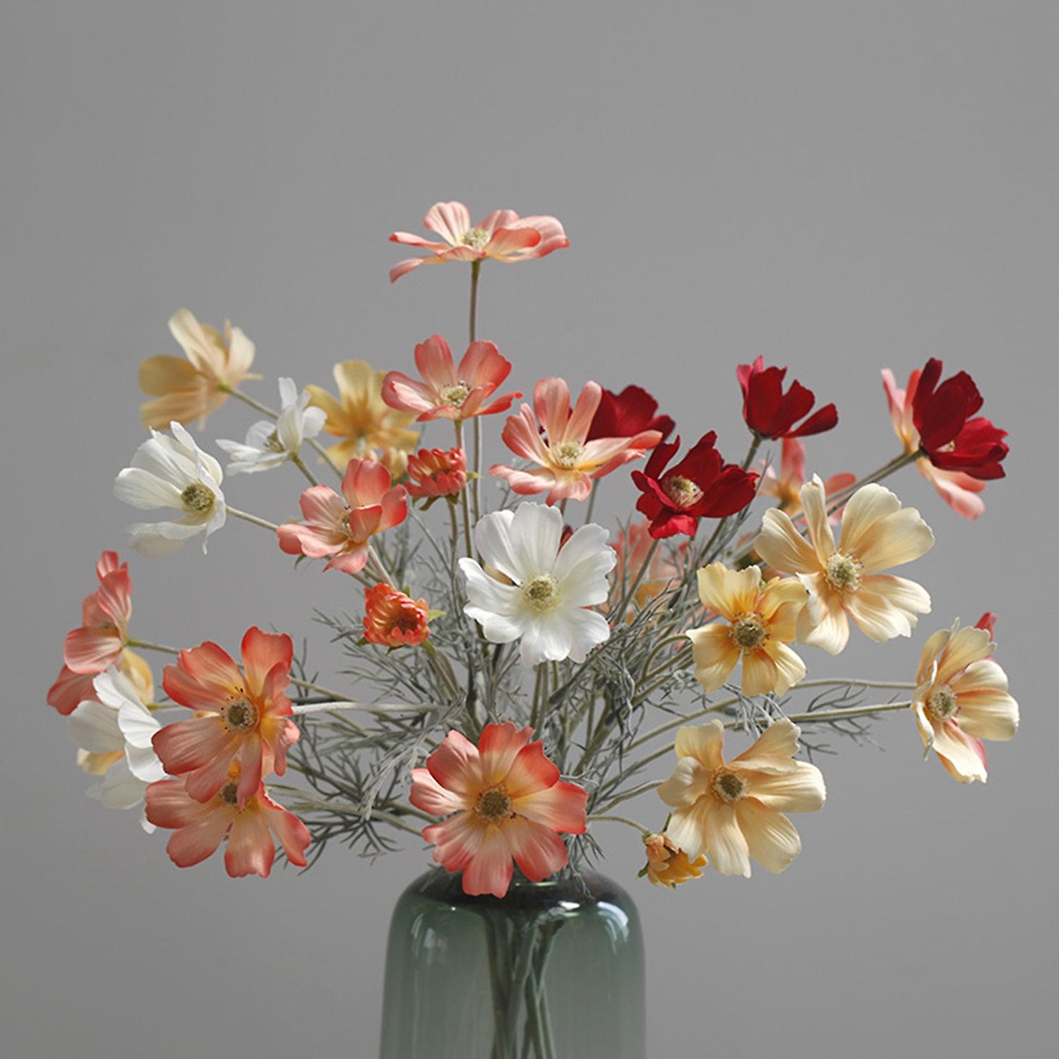Artificial Flower Waterproof Realistic Silk Fabric Daisies Artificial Flower for Home Decor