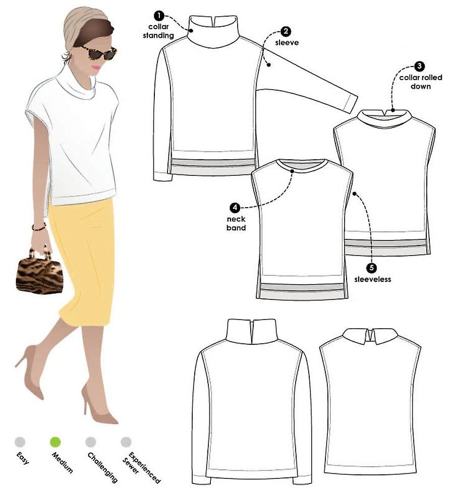 Style Arc Paper Sewing Pattern Esme Top