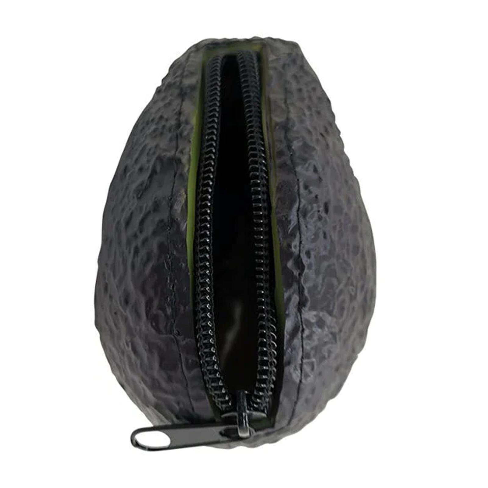 Bonito macio abacate zíper bolsa de moeda de alta capacidade portátil para joias de fone de ouvido