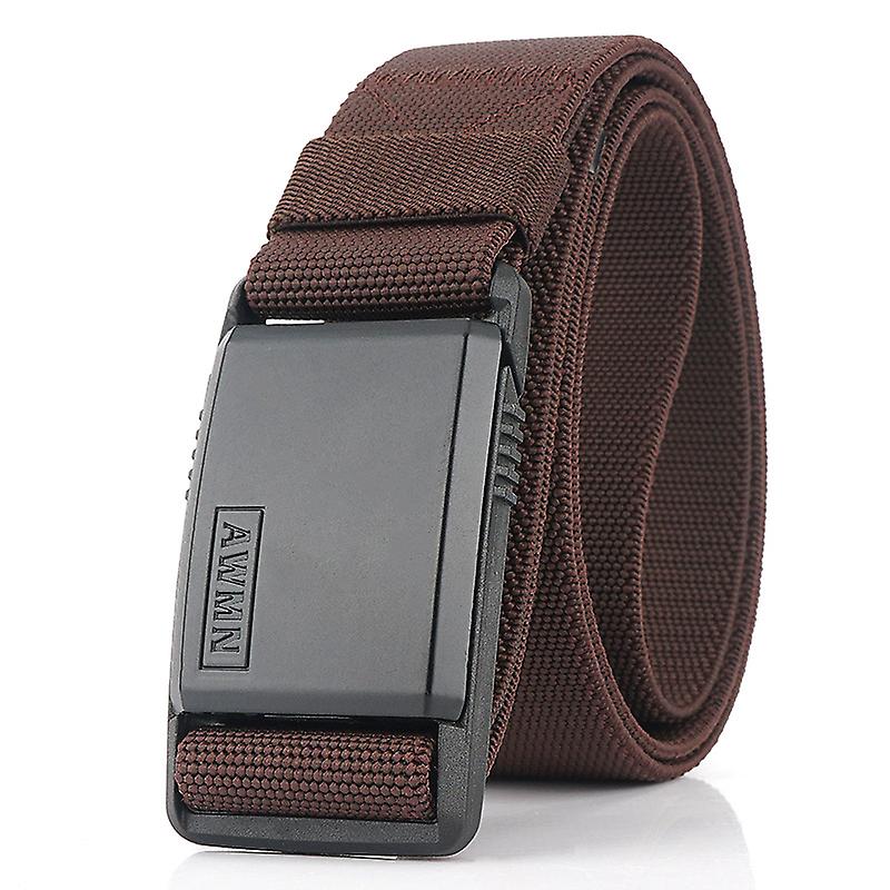 Canvas Web Belt Solid Black Adjustable Mens Webbing Belts