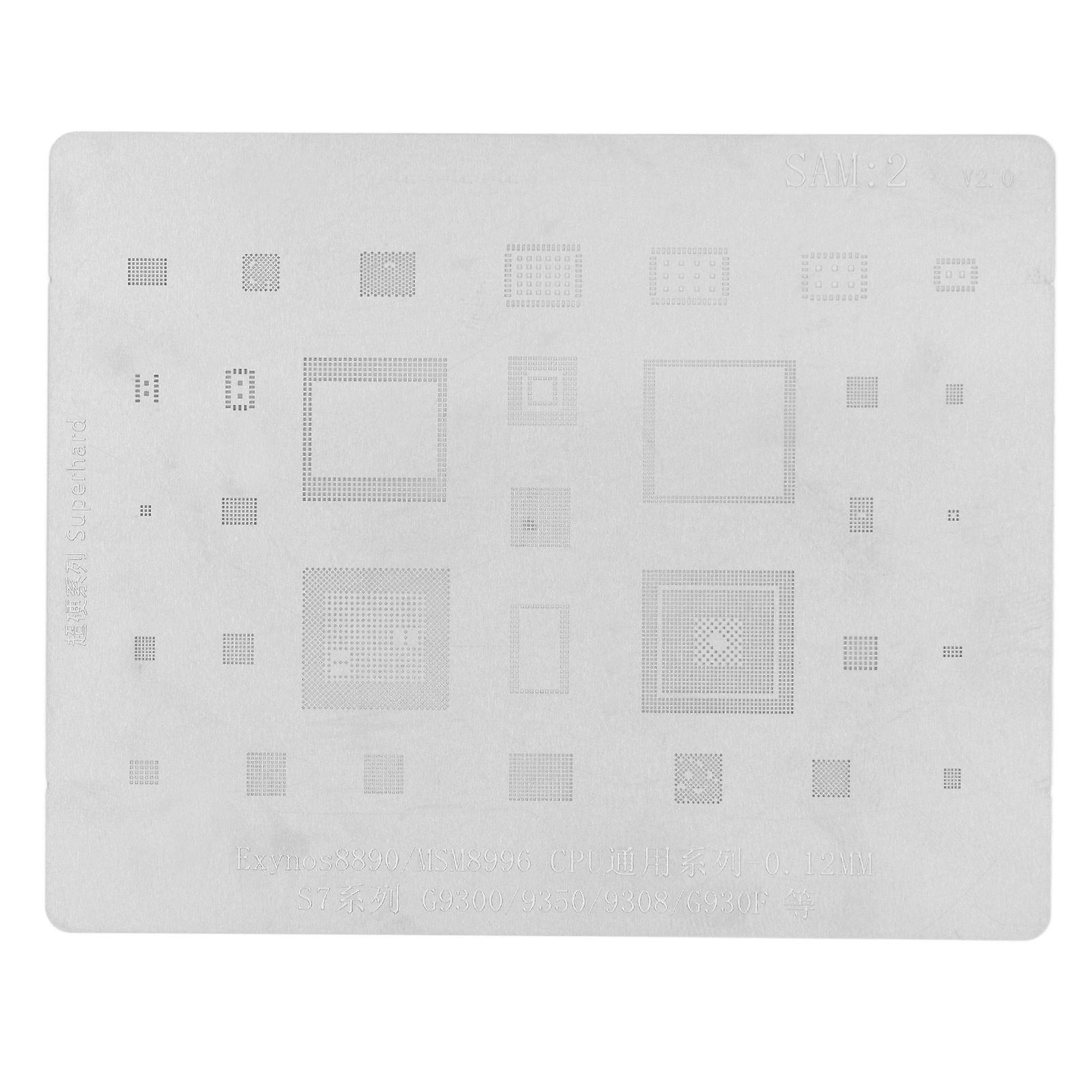BGA Reball Stencil Stainless Steel Fast Tinning Reballing Template for Samsung S7 Series G9300 9350 9308