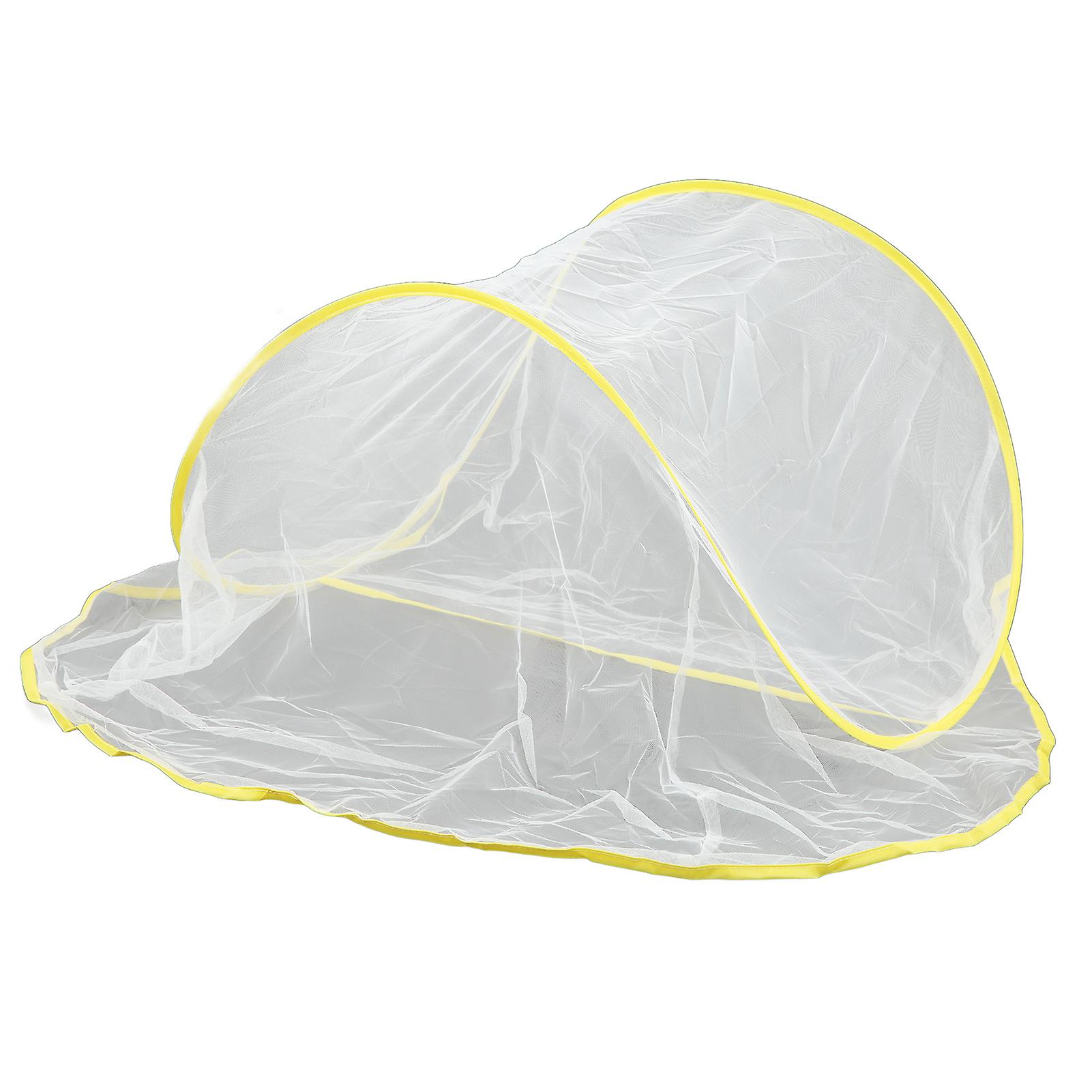Lightweight Portable Outdoor Mosquito Net Foldable for Camping Home Yellow
