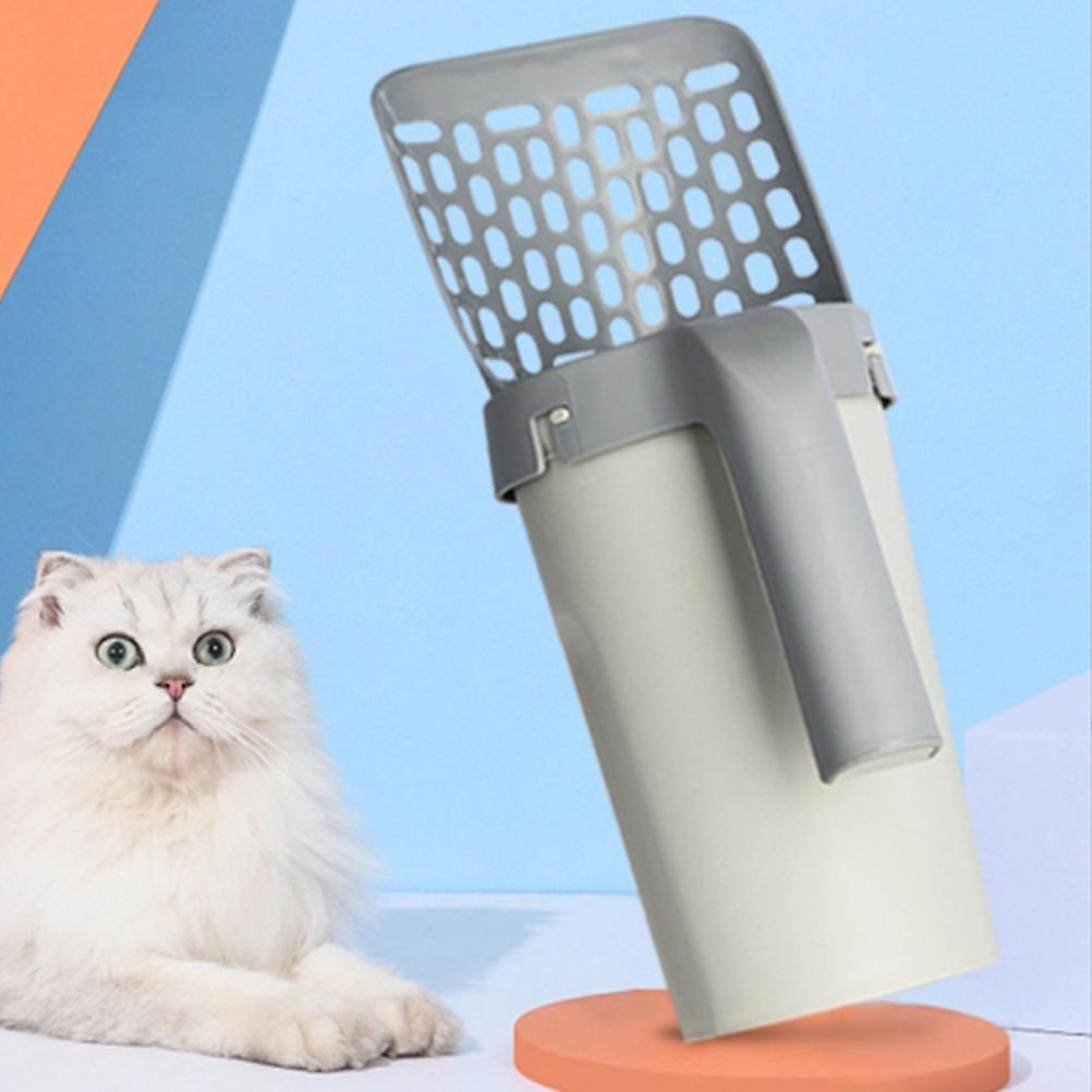 Removable Litter Scoop with Waste Bin for Pets