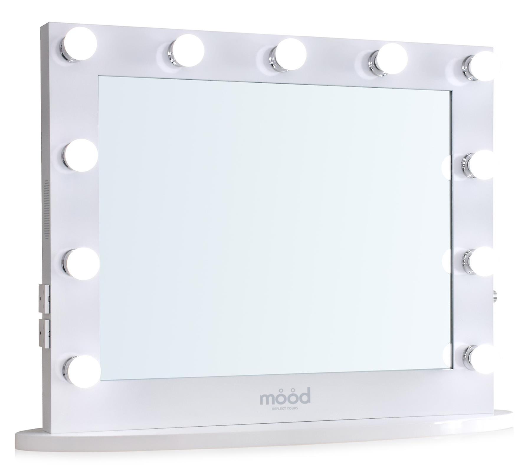 Hollywood Mirror 65 x 80cm with Bluetooth Speakers Dressing Table or Wall Mounted Vanity