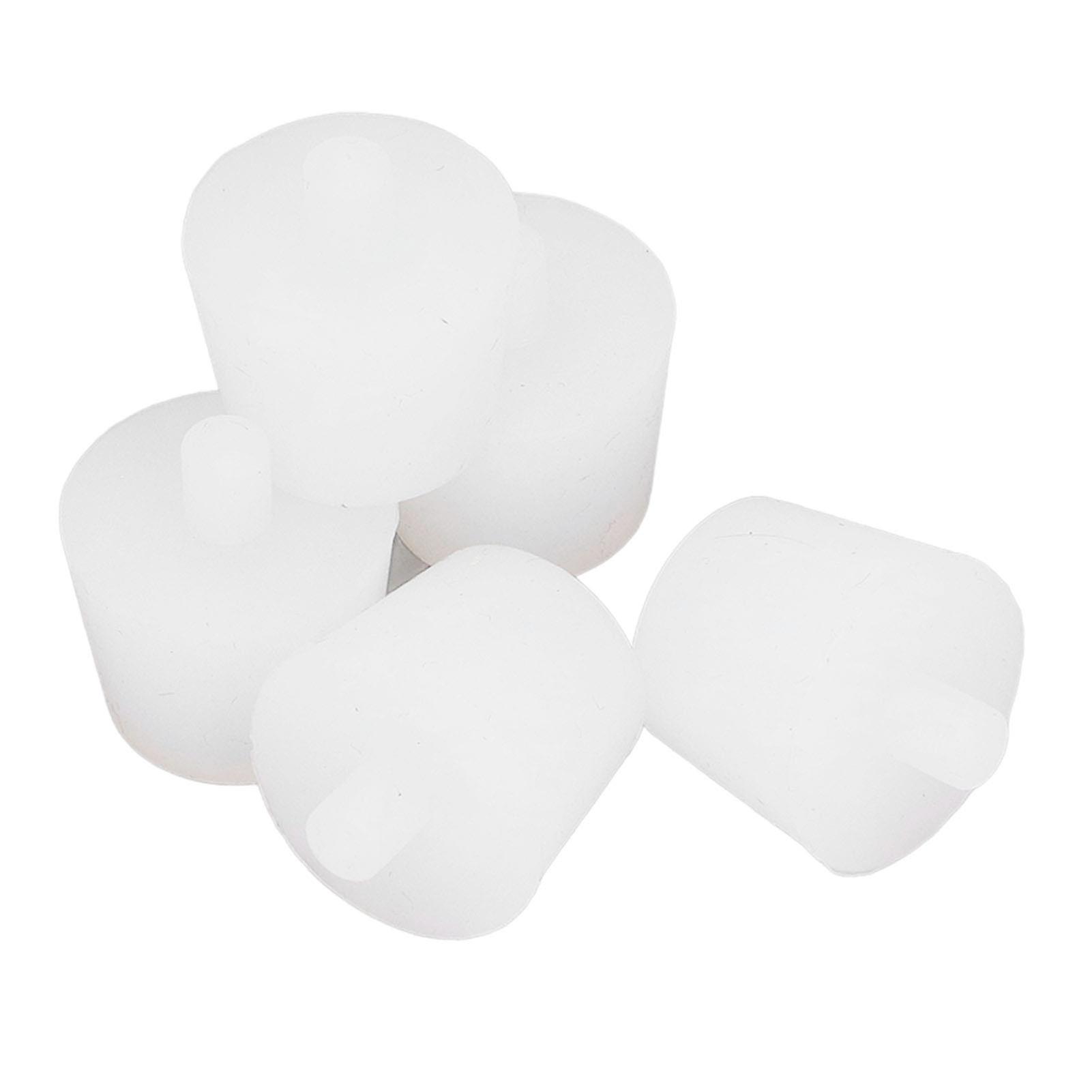 5Pcs Silicone Plug Silicone Tapered High Temperature Resistance Good Sealing Hole Plugs for Electroplating