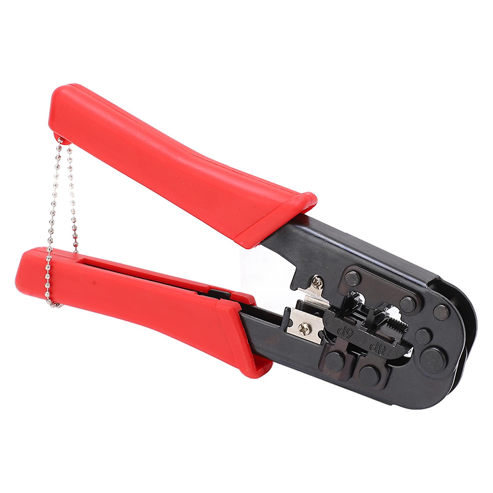 Dual Module Crimping Tool Pressure Welding Wire Cutter Stripper 6P 8P Network Cable Pliers