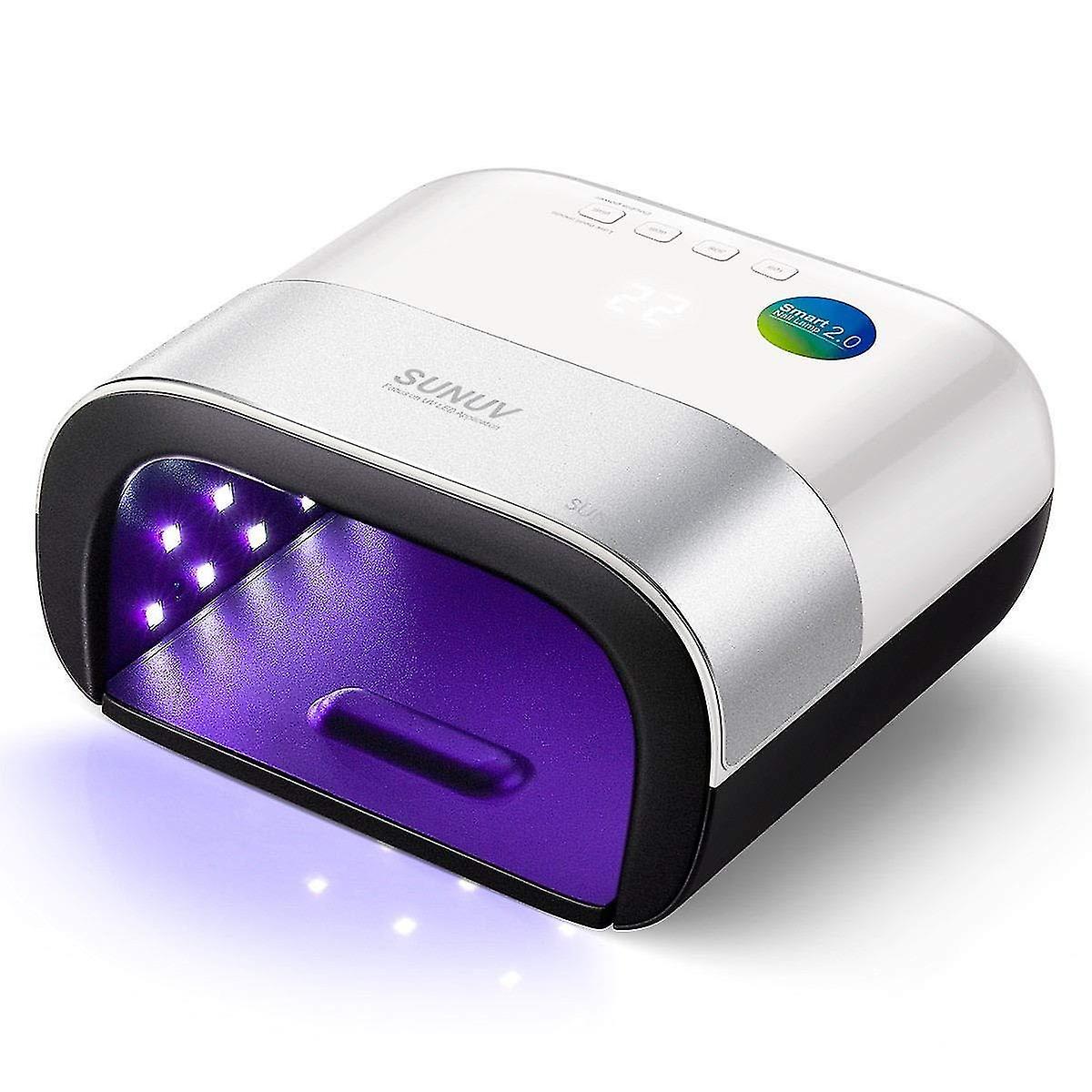 LED nail light, 48W professional nail dryer for gel polishers with automatic sensor and LCD display