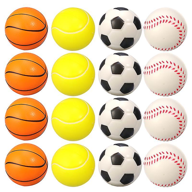 16pcs Ball Squeeze Relieve Toy