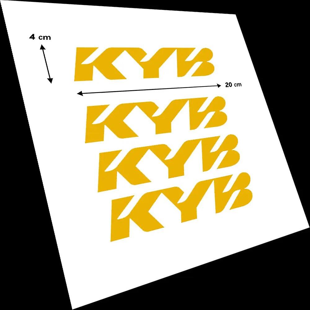 مجموعة (4) لتعليق KYB Shocks ملصقات ملصقات من الفينيل مقاس 9 بوصات لعربة الثلج XPS XRS ~ 5448