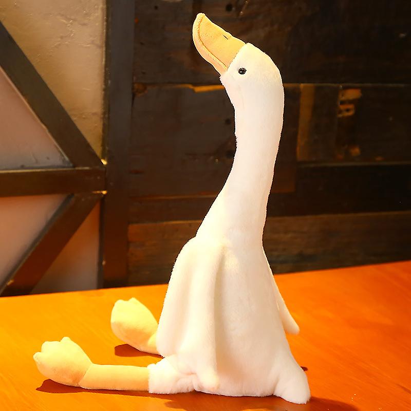 Big White Goose Toy, Comfortable Plush Filling Throw Pillow, Comfortable PP Cotton Doll, Suitable for Home Bedroom